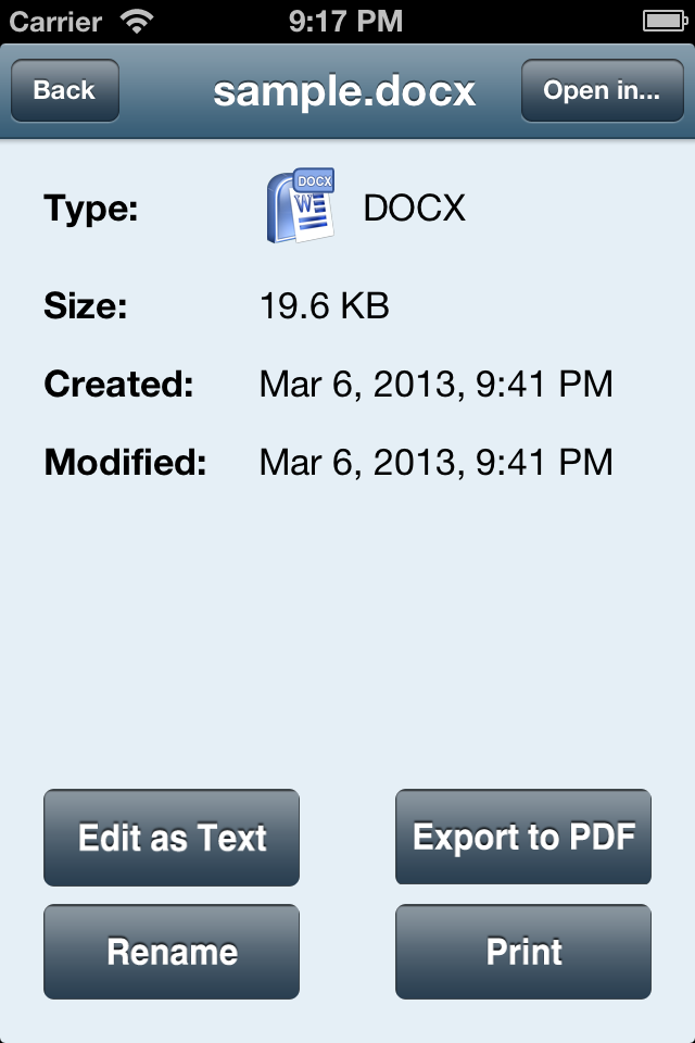 iFile Download Manager iPhone